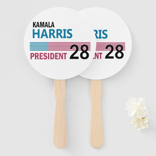 Kamala Harris Fächer (Vorne und Hinten)