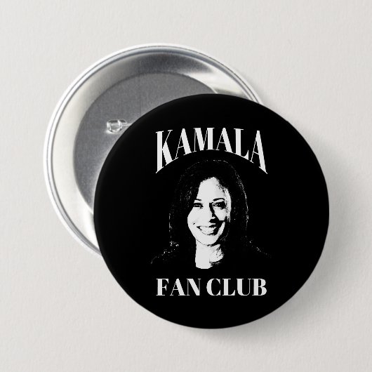 Kamala Harris Fan Club Button (Vorne & Hinten)