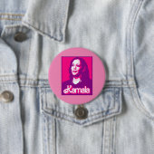Kamala Harris Fan Pink Button (Beispiel)