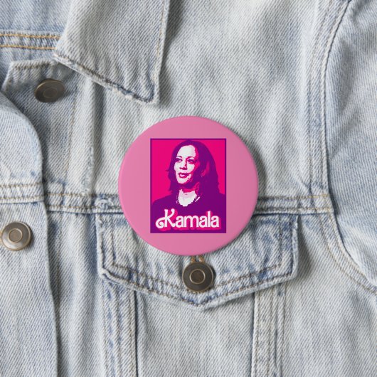 Kamala Harris Fan Pink Button (Beispiel)