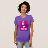 Kamala Harris Fan Pink T-Shirt (Vorne ganz)