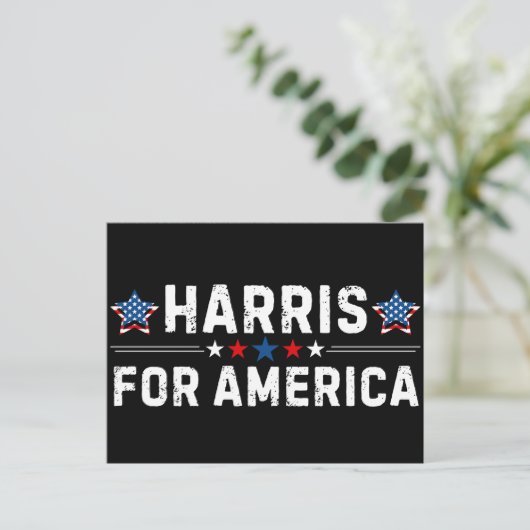 Kamala Harris Feiertagspostkarte (Stehend Vorderseite)