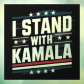 Kamala Harris Fensteraufkleber (Blatt 3)