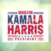 Kamala Harris Fensteraufkleber (Blatt 3)