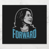 Kamala Harris Forward Bierflaschenetikett (Einzelnes Label)