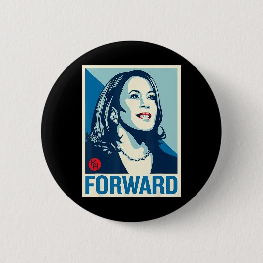 Kamala Harris Forward Button (Vorderseite)