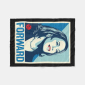 Kamala Harris Forward Fleecedecke (Vorderseite (Horizontal))
