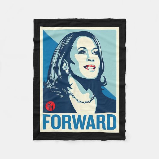 Kamala Harris Forward Fleecedecke (Vorderseite)