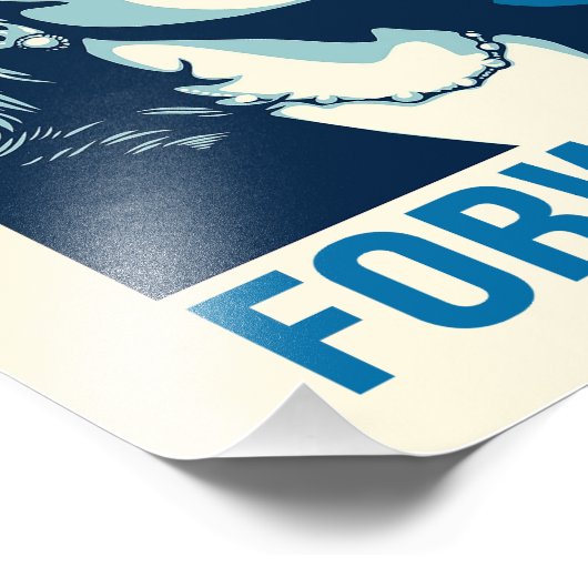 KAMALA HARRIS FORWARD FOTODRUCK (Ecke)