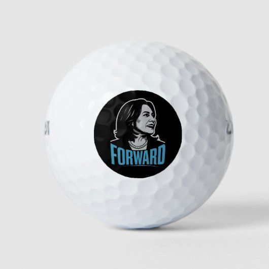 Kamala Harris Forward Golfball (Vorderseite)