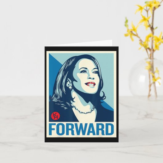 Kamala Harris Forward Karte (Gelbe Blume)