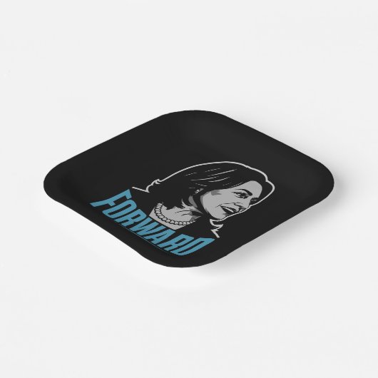Kamala Harris Forward Pappteller (Gewinkelt)