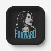 Kamala Harris Forward Pappteller (Vorderseite)