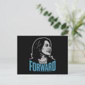 Kamala Harris Forward Postkarte (Stehend Vorderseite)