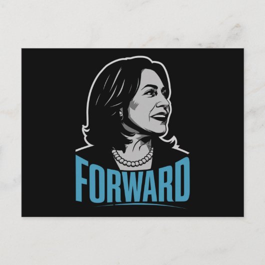 Kamala Harris Forward Postkarte (Vorderseite)