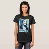 Kamala Harris FORWARD Präsidentschaftswahl 2024 T-Shirt (Vorne ganz)