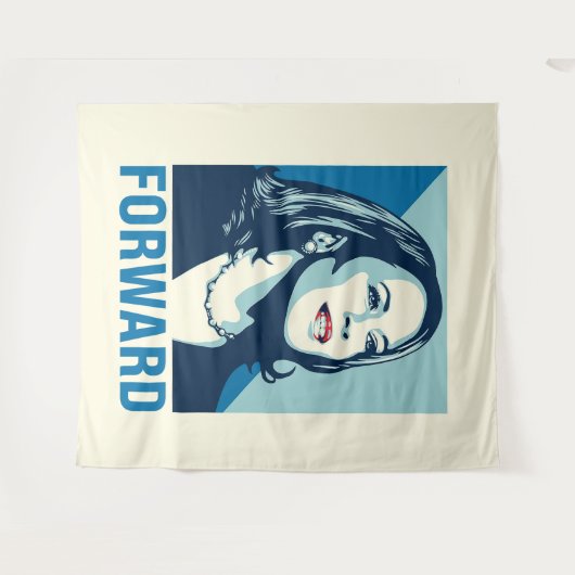 Kamala Harris Forward Wandteppich (Vorderseite (Horizontal))
