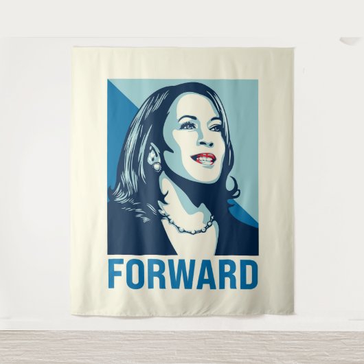 Kamala Harris Forward Wandteppich (Vorderseite)
