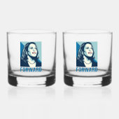 KAMALA HARRIS FORWARD WHISKYGLAS (Vorderseite)