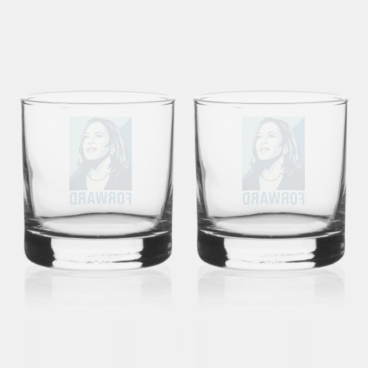 KAMALA HARRIS FORWARD WHISKYGLAS (Rückseite)