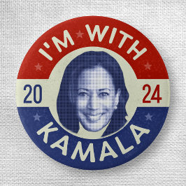 Kamala Harris Foto 2020 Präsidenten-Demokrat Retro Button