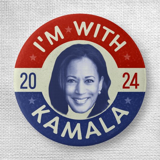 Kamala Harris Foto 2020 Präsidenten-Demokrat Retro Button