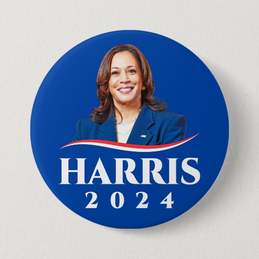 Kamala Harris Foto 2024 Button (Vorderseite)