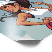 Kamala harris fotodruck (Ecke)