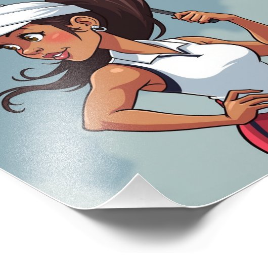 Kamala harris fotodruck (Ecke)