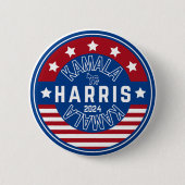 Kamala Harris Frau Präsidentin 2024 Button (Vorderseite)