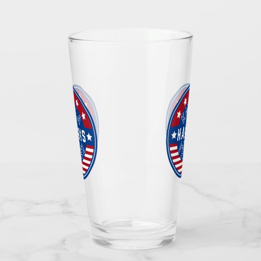 Kamala Harris Frau Präsidentin 2024 Glas (Links)