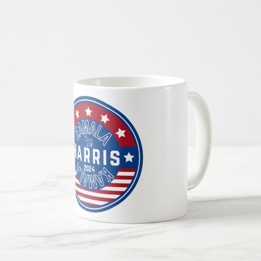 Kamala Harris Frau Präsidentin 2024 Kaffeetasse (VorderseiteRechts)