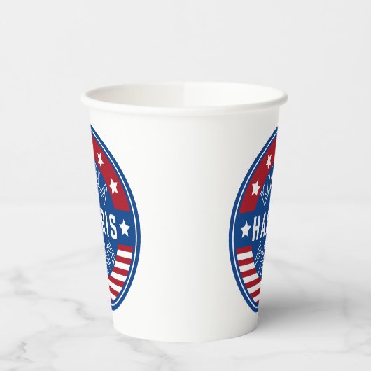 Kamala Harris Frau Präsidentin 2024 Pappbecher (Links)