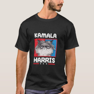Kamala Harris Frazzled und Funny Cat T Shirt