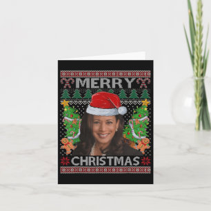 Kamala Harris frohe Weihnachten Frauen Ugly Christ Karte