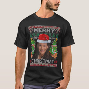 Kamala Harris Frohe Weihnachts-Shirt Frauen Ugly C T-Shirt