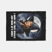 Kamala Harris Funny Debate Wahl 2024 Won Witch Fleecedecke (Vorderseite (Horizontal))