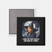 Kamala Harris Funny Debate Wahl 2024 Won Witch Magnet (Vorderseite/Rückseite)