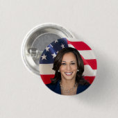 Kamala Harris für Amerika Button (Vorne & Hinten)