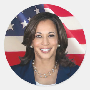 Kamala Harris für Amerika Runder Aufkleber
