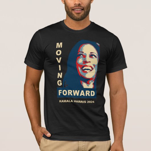 Kamala Harris für das Amt des Präsidenten 2024 T-Shirt (Vorderseite)