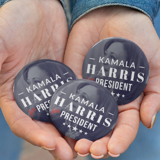 Kamala Harris für das Foto Button-Button des Präsi Button