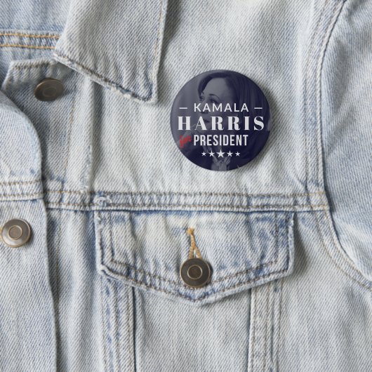 Kamala Harris für das Foto Button-Button des Präsi Button (Beispiel)