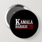 Kamala Harris für das Präsidentenamt 2020 - weiß - Button (Vorne & Hinten)