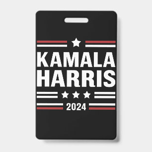 Kamala Harris für das Volk 2024 Präsident Ausweis