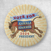 Kamala Harris für den demokratischen Präsidenten 2 Button