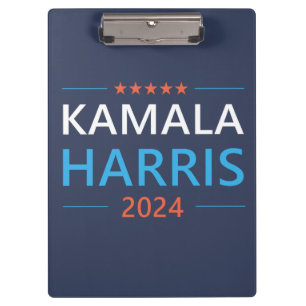 Kamala Harris für den demokratischen Präsidenten 2 Klemmbrett