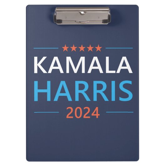 Kamala Harris für den demokratischen Präsidenten 2 Klemmbrett (Vorderseite)