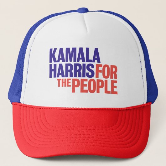Kamala Harris für den People Trucker Hat Truckerkappe (Vorderseite)