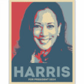 Kamala Harris für den Präsidenten 2024 Aufkleber (Vorderseite)